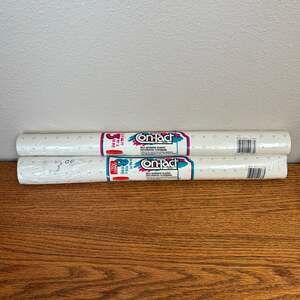 NWT Con-Tact Peti Fleur Self-Adhesive Plastic Covering Rolls Lot of 2 - New